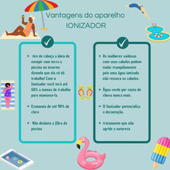 Ionizador Solar para Piscina até 40.000 Litros ION 40